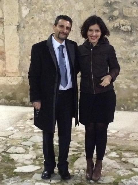 il compositore Francesco Marino con la pianista Maria Semeraro